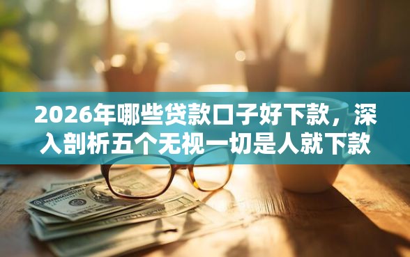 2026年哪些贷款口子好下款，深入剖析五个无视一切是人就下款口子