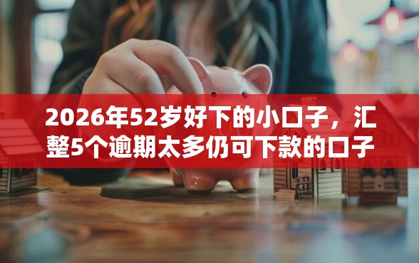 2026年52岁好下的小口子，汇整5个逾期太多仍可下款的口子