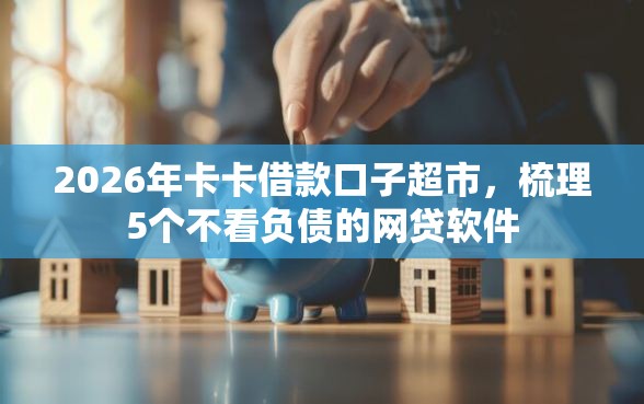 2026年卡卡借款口子超市，梳理5个不看负债的网贷软件