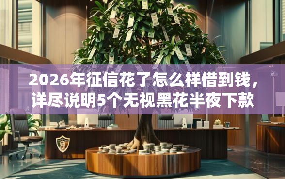 2026年征信花了怎么样借到钱，详尽说明5个无视黑花半夜下款的网贷口子