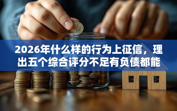 2026年什么样的行为上征信，理出五个综合评分不足有负债都能下款软件
