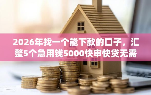 2026年找一个能下款的口子，汇整5个急用钱5000快审快贷无需征信app
