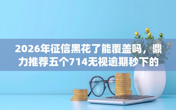 2026年征信黑花了能覆盖吗，鼎力推荐五个714无视逾期秒下的app