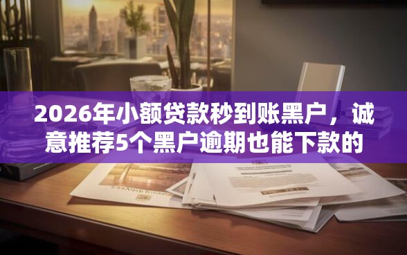 2026年小额贷款秒到账黑户，诚意推荐5个黑户逾期也能下款的网贷