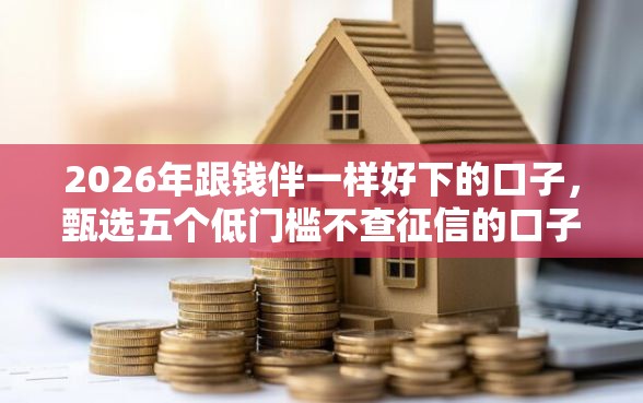2026年跟钱伴一样好下的口子，甄选五个低门槛不查征信的口子