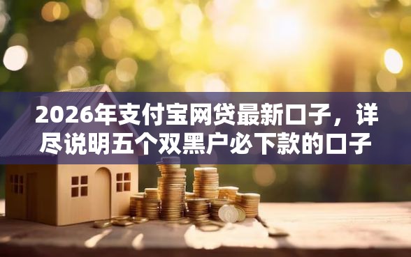 2026年支付宝网贷最新口子，详尽说明五个双黑户必下款的口子