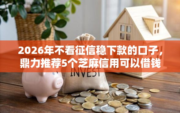 2026年不看征信稳下款的口子，鼎力推荐5个芝麻信用可以借钱的口子