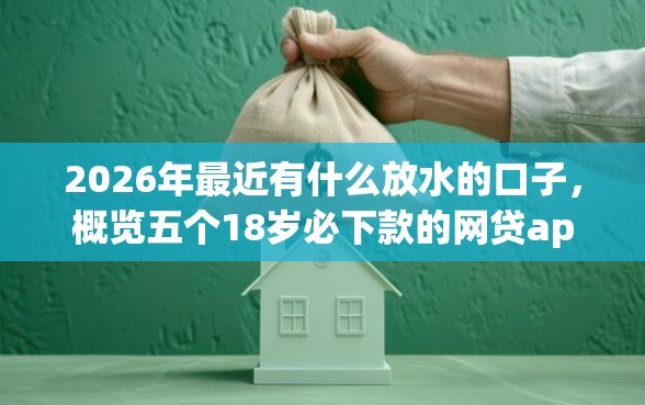 2026年最近有什么放水的口子，概览五个18岁必下款的网贷app