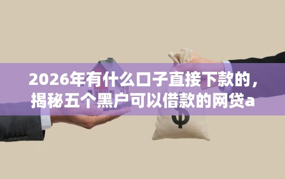 2026年有什么口子直接下款的,揭秘五个黑户可以借款的网贷app 2026年有什么口子直接下款的,揭秘五个黑户可以借款的网贷app