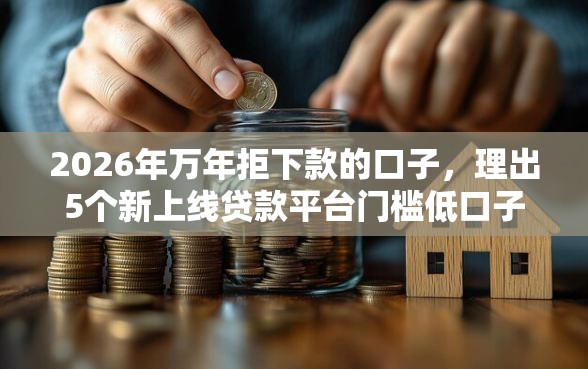 2026年万年拒下款的口子，理出5个新上线贷款平台门槛低口子