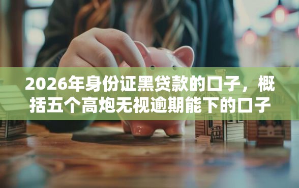 2026年身份证黑贷款的口子，概括五个高炮无视逾期能下的口子