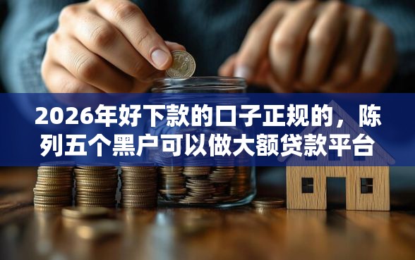 2026年好下款的口子正规的，陈列五个黑户可以做大额贷款平台