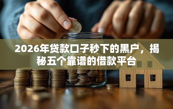 2026年贷款口子秒下的黑户，揭秘五个靠谱的借款平台