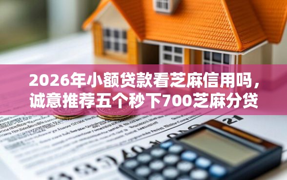 2026年小额贷款看芝麻信用吗，诚意推荐五个秒下700芝麻分贷款平台