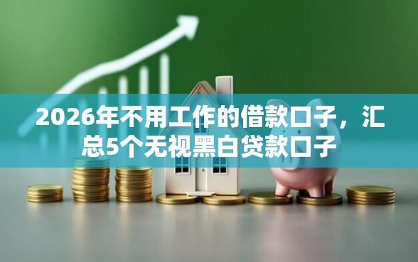 2026年不用工作的借款口子，汇总5个无视黑白贷款口子