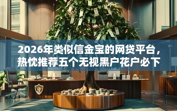 2026年类似信金宝的网贷平台，热忱推荐五个无视黑户花户必下款口子