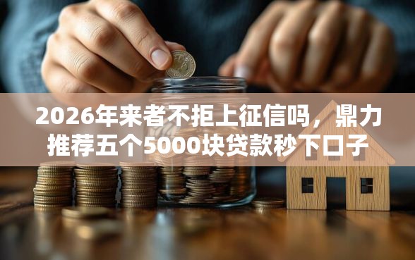2026年来者不拒上征信吗，鼎力推荐五个5000块贷款秒下口子