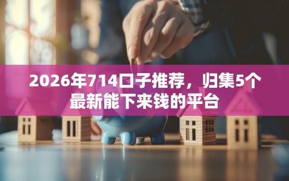 2026年714口子推荐，归集5个最新能下来钱的平台
