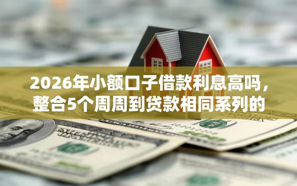 2026年小额口子借款利息高吗，整合5个周周到贷款相同系列的软件