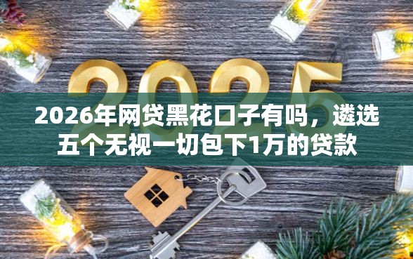 2026年网贷黑花口子有吗，遴选五个无视一切包下1万的贷款