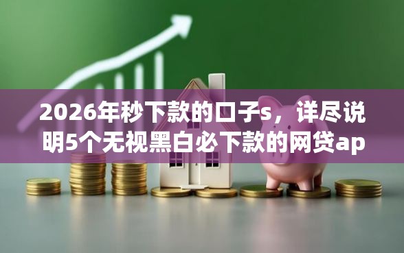 2026年秒下款的口子s，详尽说明5个无视黑白必下款的网贷app