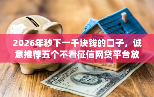 2026年秒下一千块钱的口子,诚意推荐五个不看征信网贷平台放款快的app 2026年秒下一千块钱的口子,诚意推荐五个不看征信网贷平台放款快的app