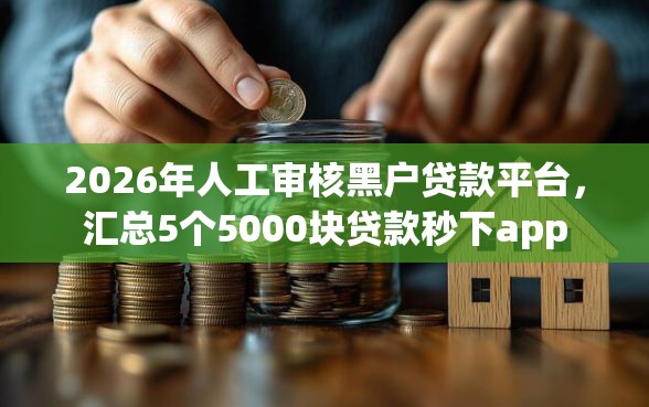 2026年人工审核黑户贷款平台，汇总5个5000块贷款秒下app