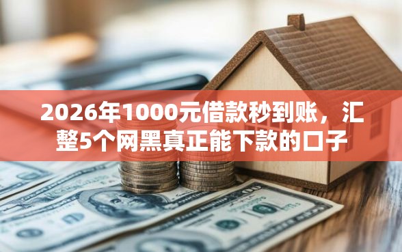 2026年1000元借款秒到账，汇整5个网黑真正能下款的口子