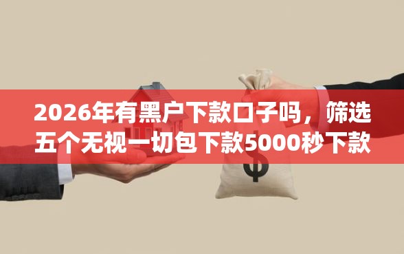 2026年有黑户下款口子吗，筛选五个无视一切包下款5000秒下款的app