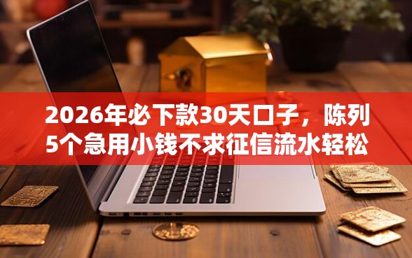 2026年必下款30天口子，陈列5个急用小钱不求征信流水轻松贷的口子