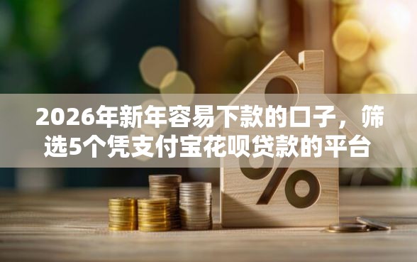2026年新年容易下款的口子，筛选5个凭支付宝花呗贷款的平台