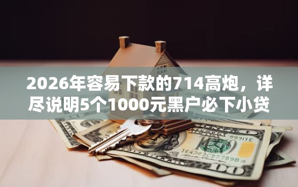 2026年容易下款的714高炮，详尽说明5个1000元黑户必下小贷