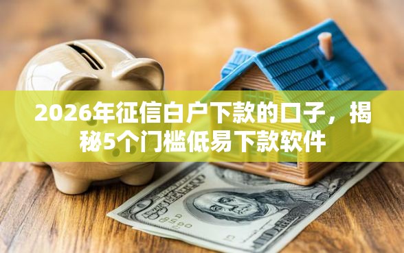 2026年征信白户下款的口子，揭秘5个门槛低易下款软件