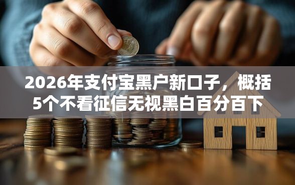 2026年支付宝黑户新口子，概括5个不看征信无视黑白百分百下款网贷软件