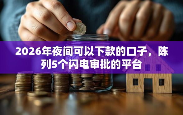 2026年夜间可以下款的口子，陈列5个闪电审批的平台