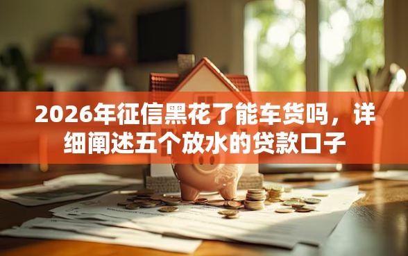 2026年征信黑花了能车货吗，详细阐述五个放水的贷款口子