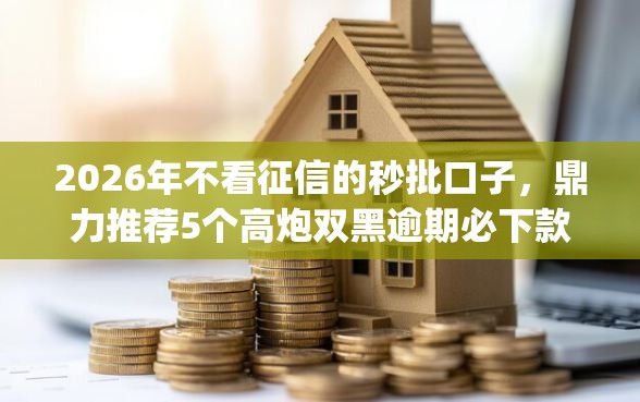 2026年不看征信的秒批口子，鼎力推荐5个高炮双黑逾期必下款app