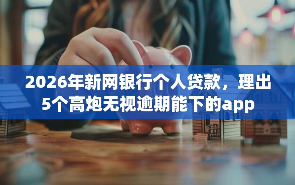 2026年新网银行个人贷款，理出5个高炮无视逾期能下的app