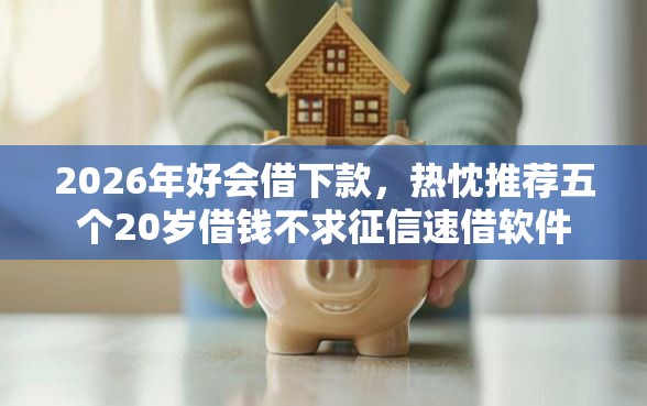 2026年好会借下款，热忱推荐五个20岁借钱不求征信速借软件