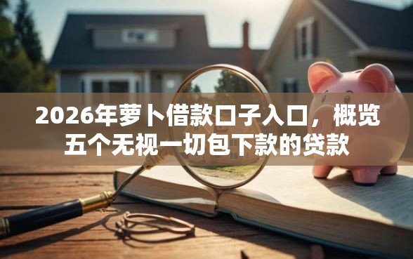 2026年萝卜借款口子入口，概览五个无视一切包下款的贷款