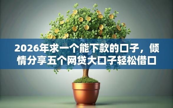2026年求一个能下款的口子，倾情分享五个网贷大口子轻松借口子