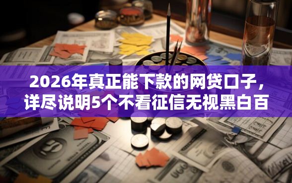 2026年真正能下款的网贷口子，详尽说明5个不看征信无视黑白百分百下款网贷平台