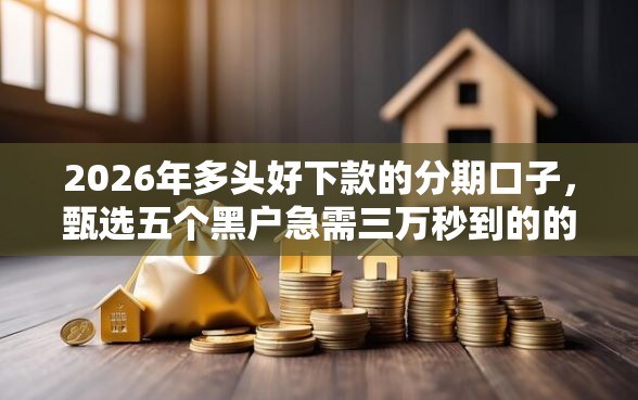 2026年多头好下款的分期口子，甄选五个黑户急需三万秒到的的平台