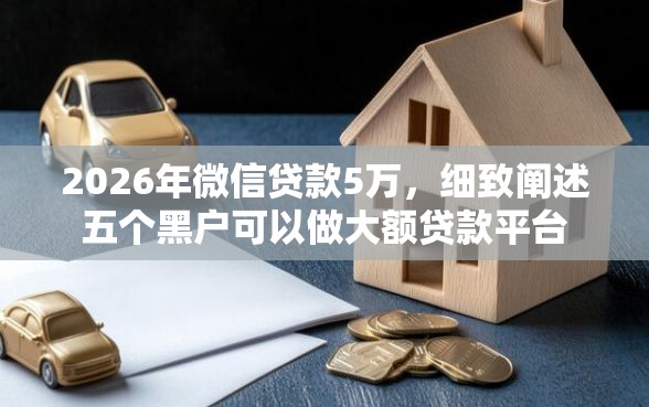 2026年微信贷款5万，细致阐述五个黑户可以做大额贷款平台