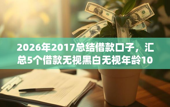 2026年2017总结借款口子，汇总5个借款无视黑白无视年龄100%秒过app