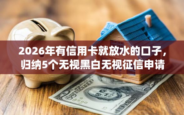 2026年有信用卡就放水的口子，归纳5个无视黑白无视征信申请就下款的app