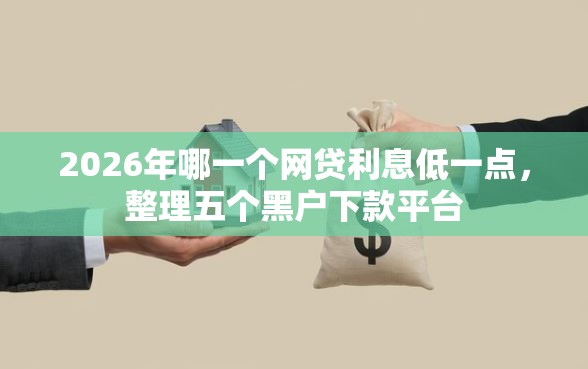 2026年哪一个网贷利息低一点，整理五个黑户下款平台