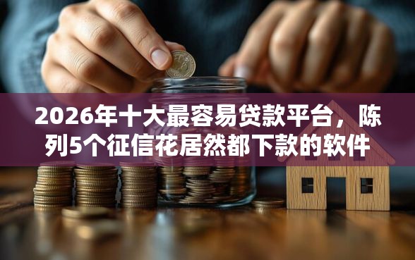2026年十大最容易贷款平台，陈列5个征信花居然都下款的软件