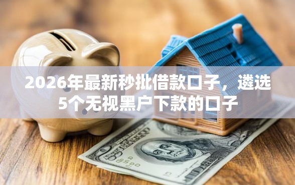 2026年最新秒批借款口子，遴选5个无视黑户下款的口子