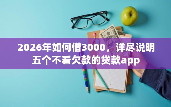 2026年如何借3000，详尽说明五个不看欠款的贷款app